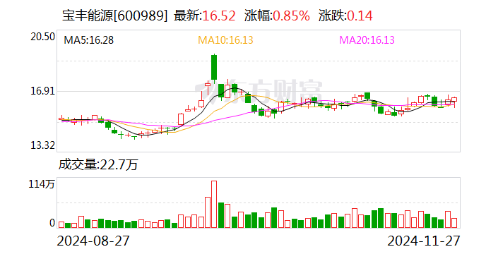 宝丰能源：拟4.92亿元收购宝丰昱能蒸汽综合管线项目及相关资产